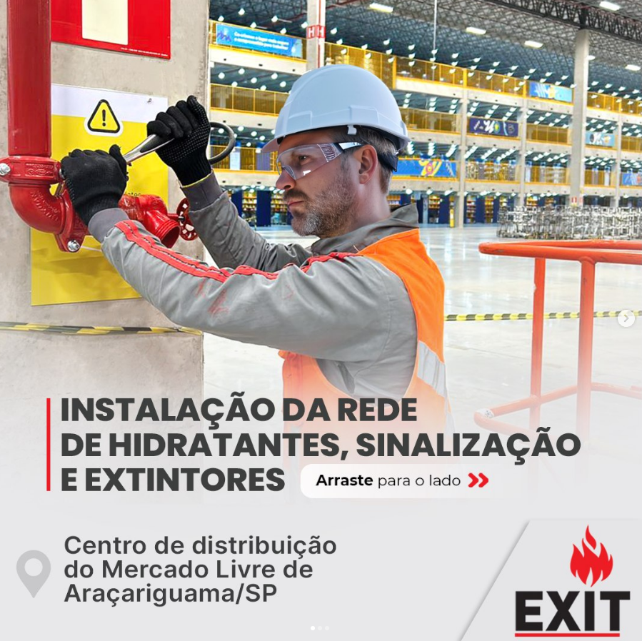 Instalação no Centro de distribuição do Mercado Livre
